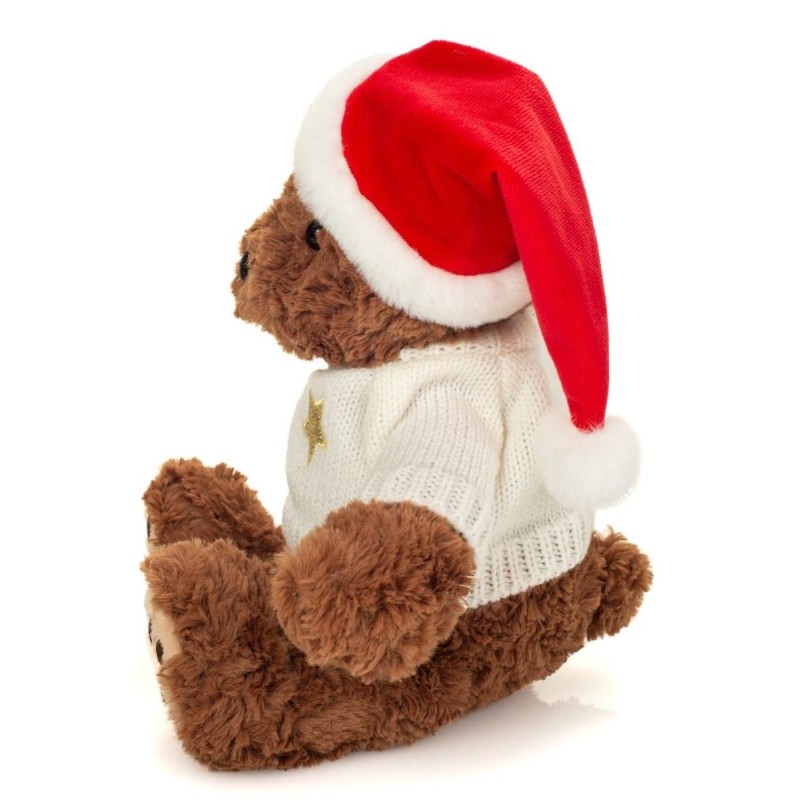 Knuffel Kerst Teddy Beer met Trui 30cm