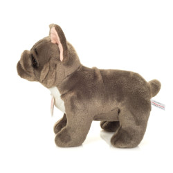 Knuffel Franse Bulldog Staand Grijs 30cm Knuffel Franse Bulldog Staand Grijs 30cm