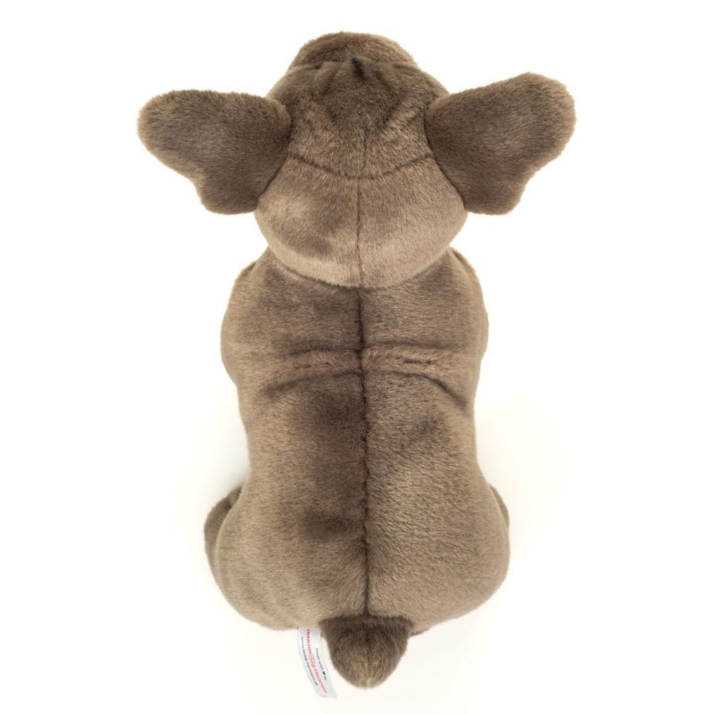 Knuffel Franse Bulldog Staand Grijs 30cm Knuffel Franse Bulldog Staand Grijs 30cm