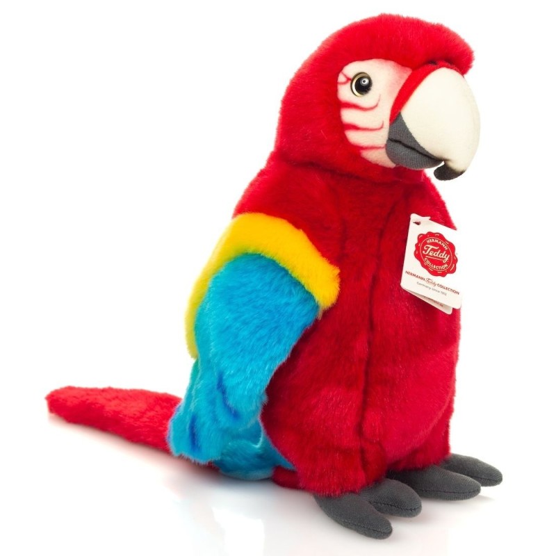 Knuffel Papegaai Scharlaken Ara Rood 27cm