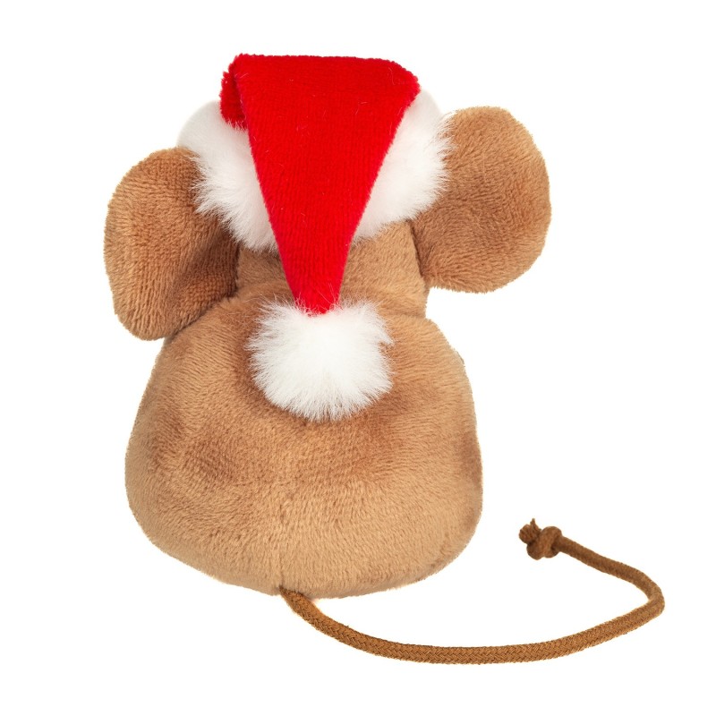 Knuffel Kerst Muis met Kerstboom 11cm