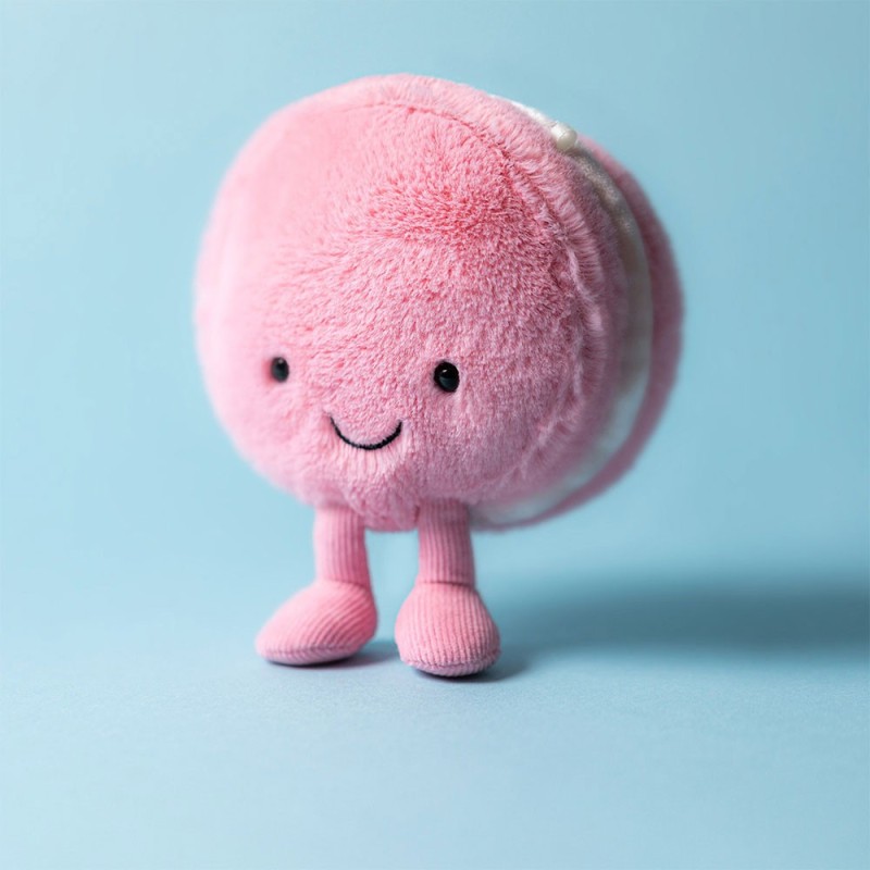 Knuffel Amuseables Mia Macaron Framboise Knuffel Amuseables Mia Macaron Framboise