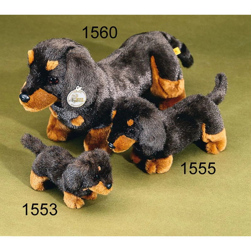 Knuffel Kortharige Teckel klein 26cm