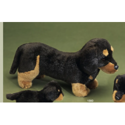 Knuffel Kortharige Teckel groot 42cm