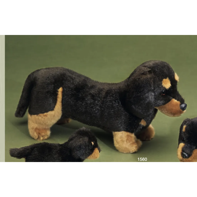 Knuffel Kortharige Teckel groot 42cm