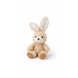 Knuffel Konijn Bruin Zittend mini 16cm