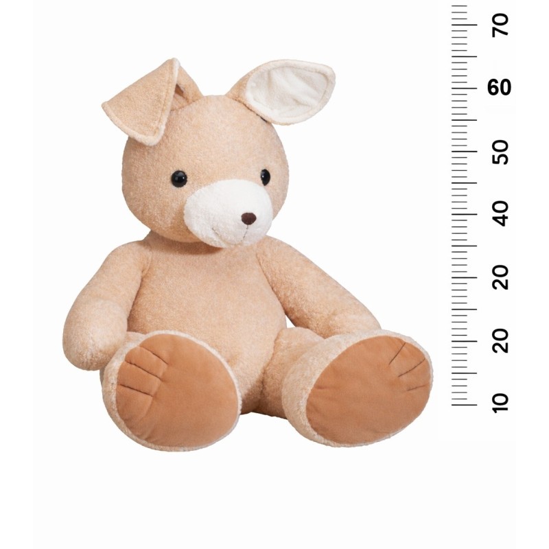Knuffel Konijn Bruin Zittend extra groot 93cm