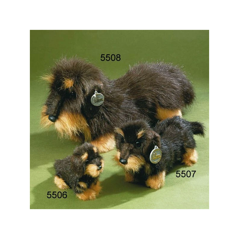 Knuffel Ruwharige Teckel klein 26cm Knuffel Ruwharige Teckel klein 26cm