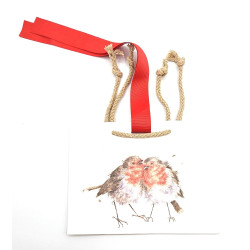 Geschenktasje Two Red Robin small