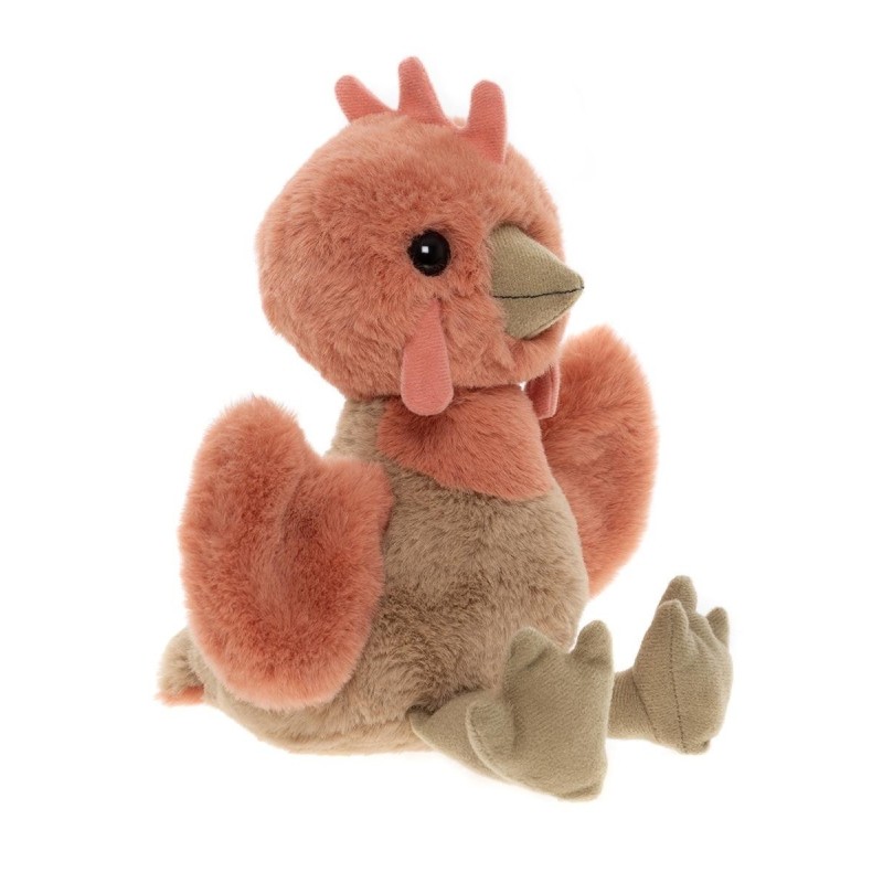 Knuffel Clucky Chicken Marmalade Orange M 27 cm