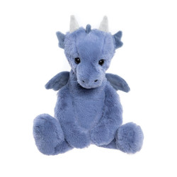 Knuffel Draco Dragon Denim Blue L 34 cm