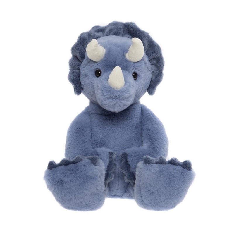 Knuffel Troy Triceratops Denim Blue L 38 cm