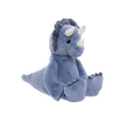 Knuffel Troy Triceratops Denim Blue L 38 cm