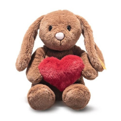 Knuffel Hoppie Rabbit Love Bruin 16cm