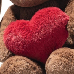 Knuffel Hoppie Rabbit Love Bruin 16cm