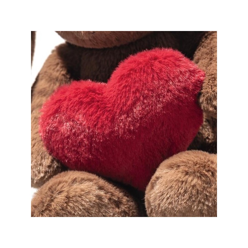 Knuffel Hoppie Rabbit Love Bruin 16cm