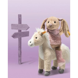 Knuffel Hoppie Rabbit Cowgirl Multicolor 32cm