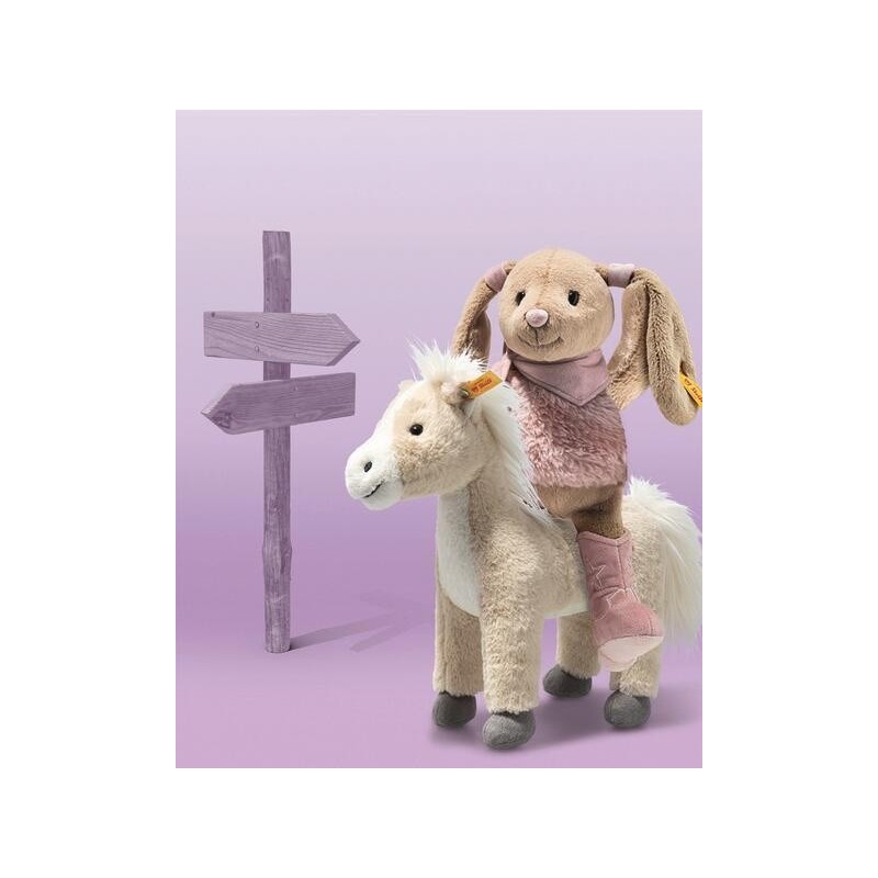 Knuffel Hoppie Rabbit Cowgirl Multicolor 32cm
