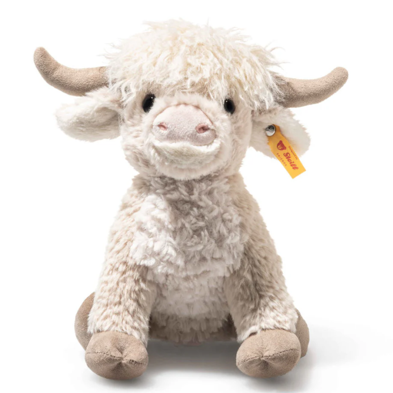 Knuffel Harper Highland Cow Beige 24cm Knuffel Harper Highland Cow Beige 24cm
