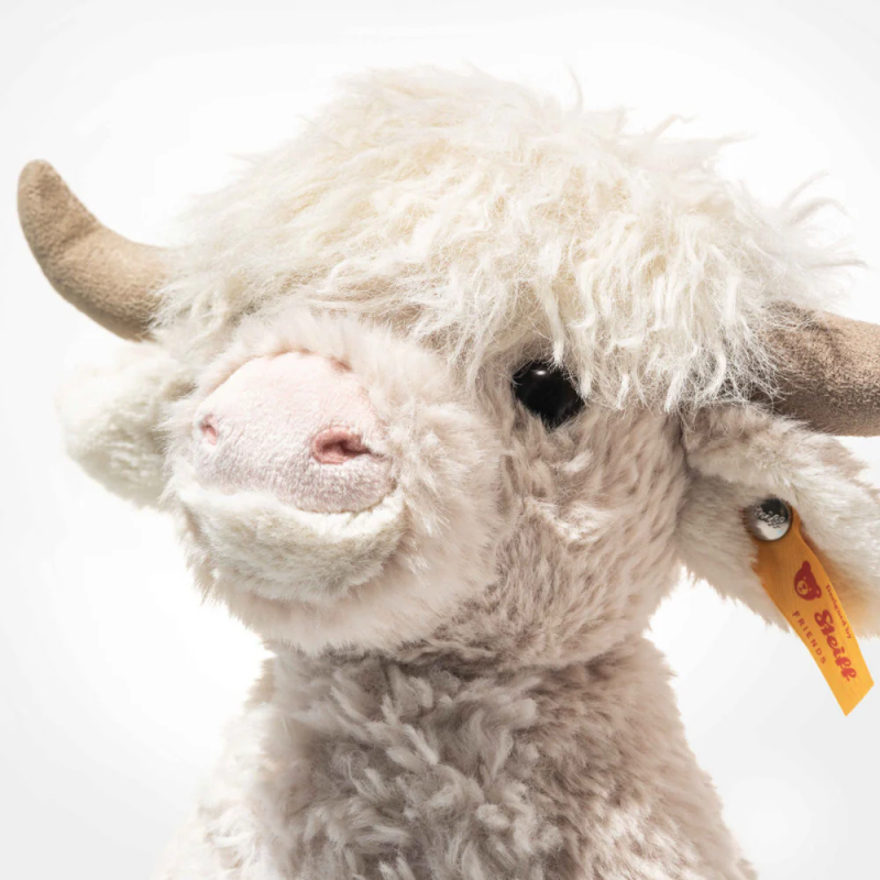 Knuffel Harper Highland Cow Beige 24cm Knuffel Harper Highland Cow Beige 24cm