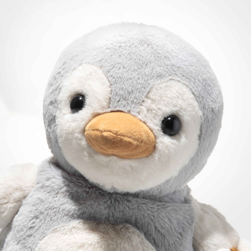 Knuffel Lio Penguin Grijs/White 22cm Knuffel Lio Penguin Grijs/White 22cm
