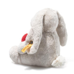 Knuffel Hoppie Rabbit Love Lichtgrijs 16cm Knuffel Hoppie Rabbit Love Lichtgrijs 16cm