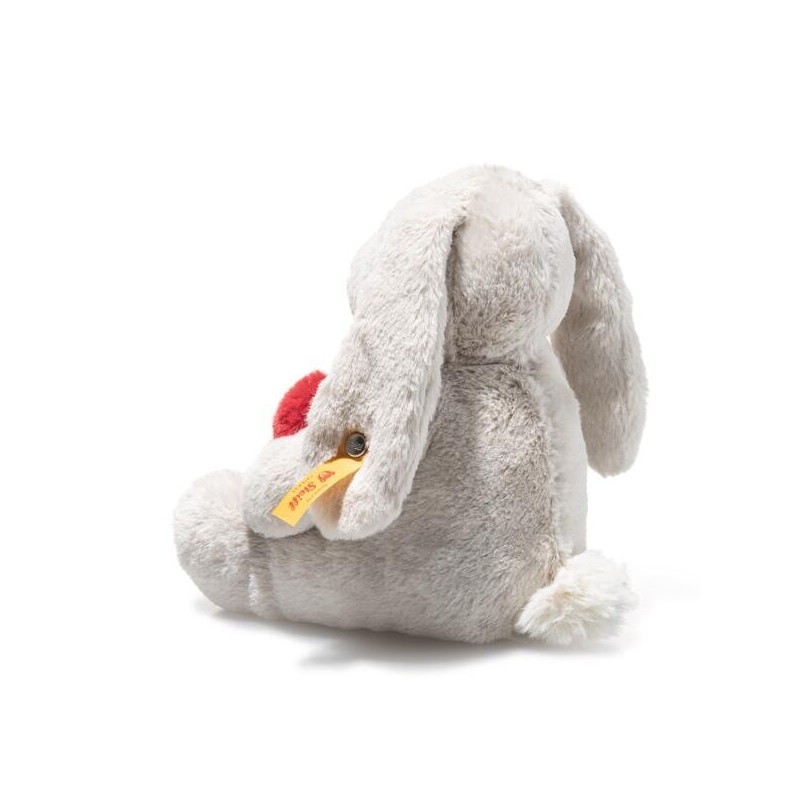 Knuffel Hoppie Rabbit Love Lichtgrijs 16cm Knuffel Hoppie Rabbit Love Lichtgrijs 16cm