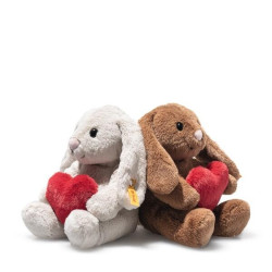 Knuffel Hoppie Rabbit Love Lichtgrijs 16cm Knuffel Hoppie Rabbit Love Lichtgrijs 16cm