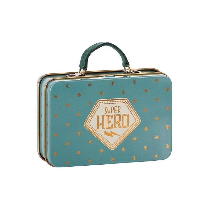 Metalen Koffertje Blue Gold Stars Metalen Koffertje Blue Gold Stars