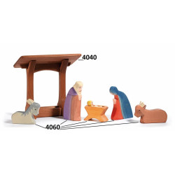Kribbe met Dak Kerst 4060 Kribbe met Dak Kerst 4060