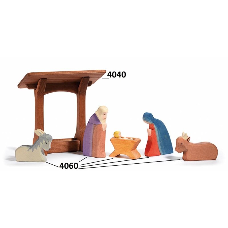 Kribbe met Dak Kerst 4060 Kribbe met Dak Kerst 4060