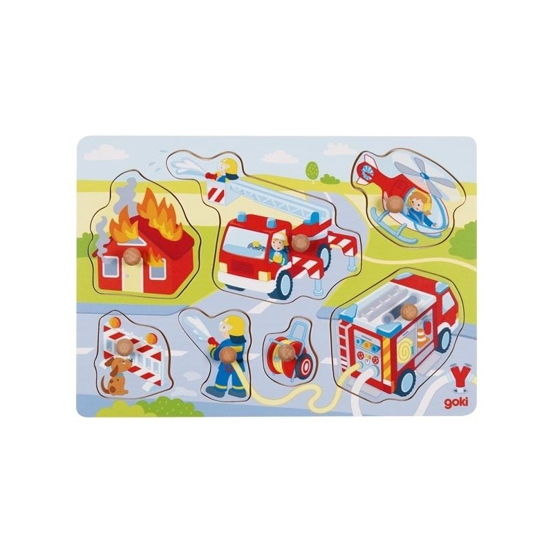 Knoppuzzel Brandweer 7-pcs Knoppuzzel Brandweer 7-pcs