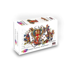 Regenboog Houten Puzzel Olifant