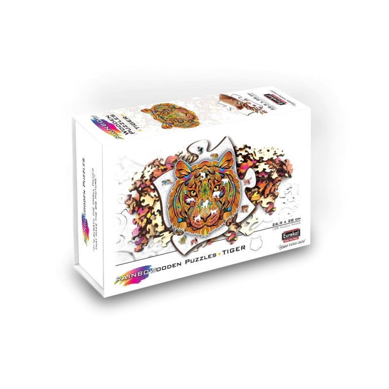 Regenboog Houten Puzzel Tijger