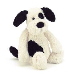 Knuffel Hond Bashful Black&Cream Puppy