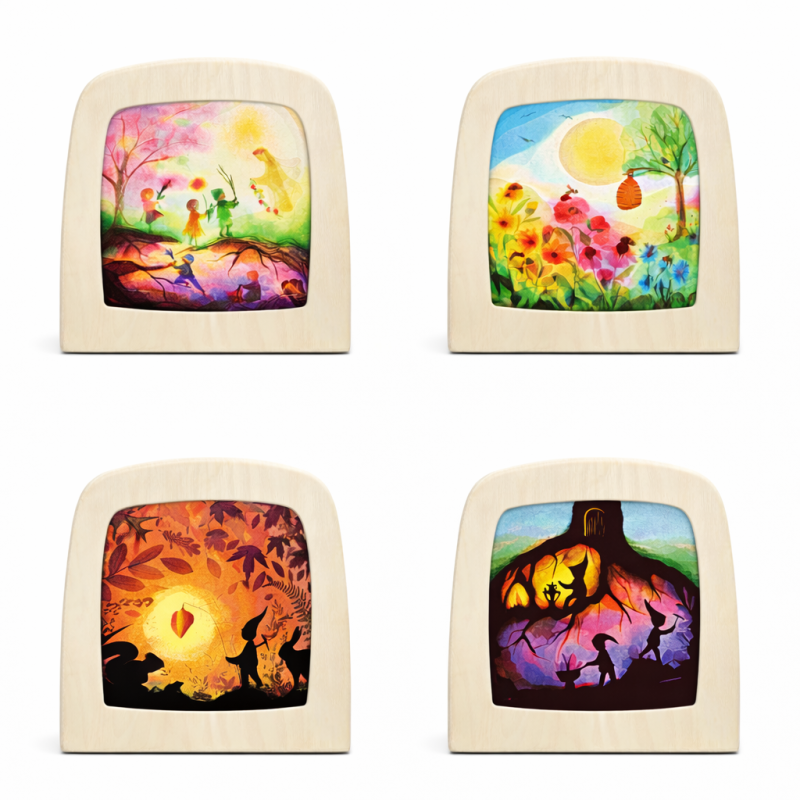 Silhouet Artist-Set Vogel Geluk