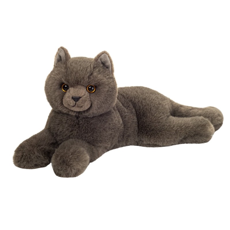 Knuffel Karthuizer Kat Liggend 36 cm Knuffel Karthuizer Kat Liggend 36 cm