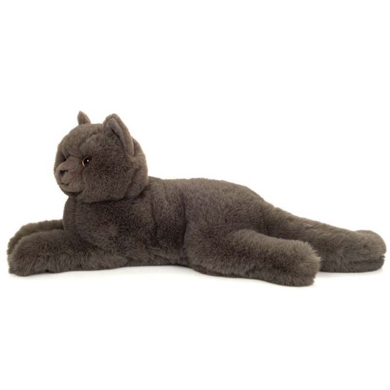 Knuffel Karthuizer Kat Liggend 36 cm Knuffel Karthuizer Kat Liggend 36 cm