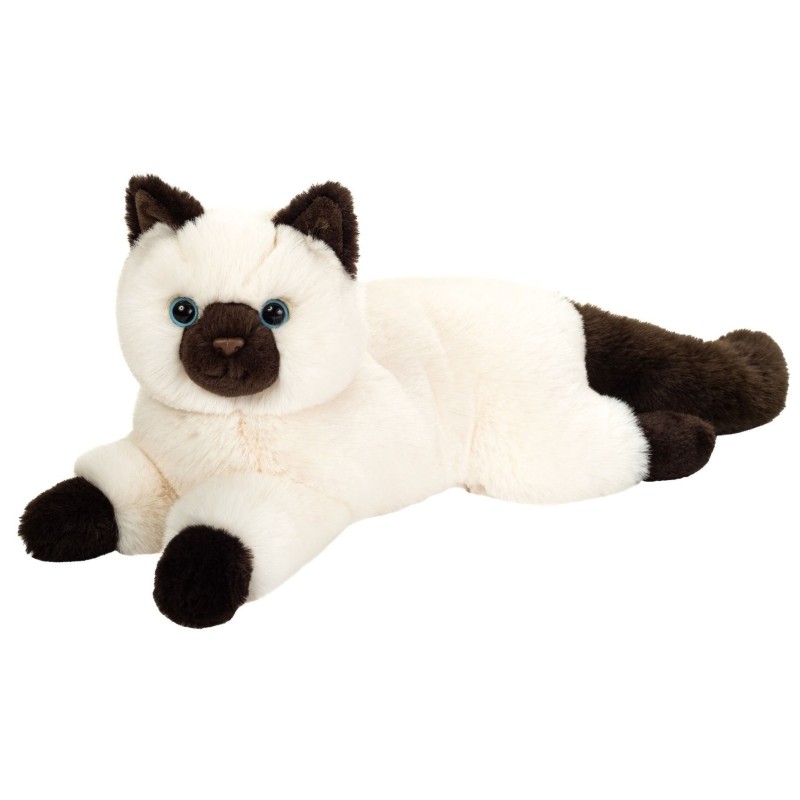 Knuffel Birmese Kat Liggend 36 cm