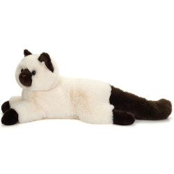 Knuffel Birmese Kat Liggend 36 cm