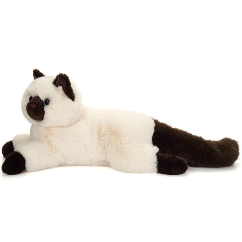 Knuffel Birmese Kat Liggend 36 cm