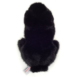 Knuffel Konijn Zittend Zwart 17 cm