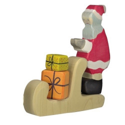 Kerstman met Arreslee en Cadeautjes Kerstman met Arreslee en Cadeautjes