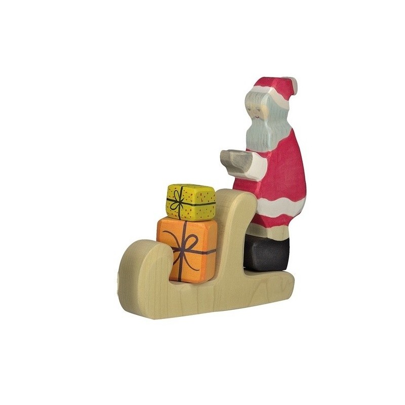 Kerstman met Arreslee en Cadeautjes Kerstman met Arreslee en Cadeautjes