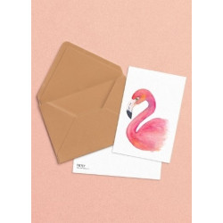Postkaart Flamingo Postkaart Flamingo