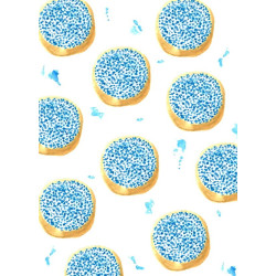 Postkaart Beschuit met Muisjes Blauw