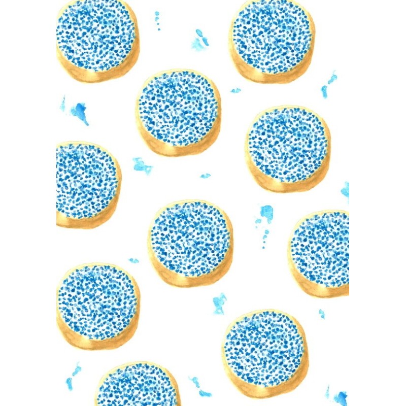 Postkaart Beschuit met Muisjes Blauw Postkaart Beschuit met Muisjes Blauw