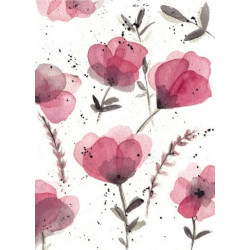 Postkaart Paarse Bloemen