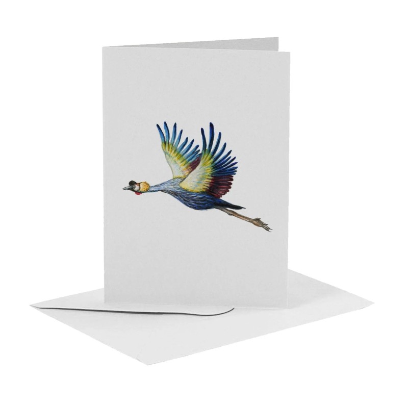 Wenskaart Kraanvogel