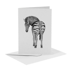 Wenskaart Zebra